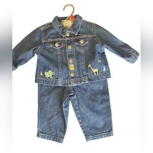 Vitamins Baby Blue Jean Jacket Classic Denim Style Size 6/9